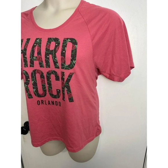 Hard Rock Cafe orlando Pink cheetah Shirt Size Large #0414 - Picture 3 of 7